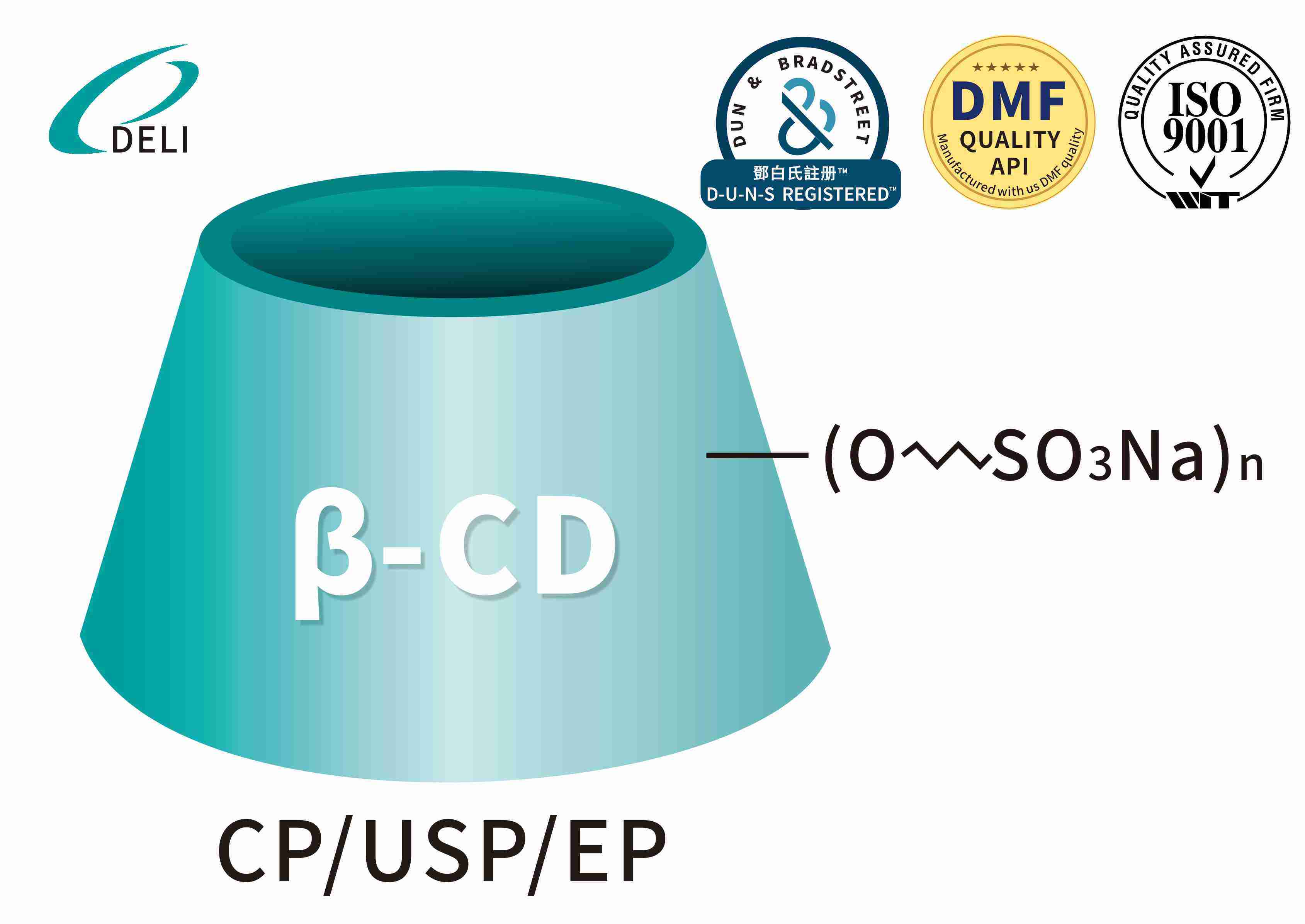Sulfobutyl-Beta-Cyclodextrin-Natrium CAS-NR. 182410-00-0